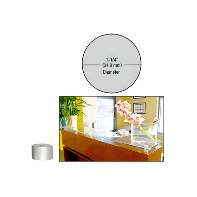 CRL Satin Chrome 1-1/4" Diameter by 3/4" Standoff Base