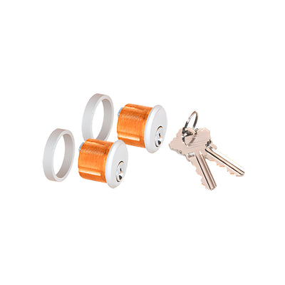 CRL Satin Anodized AMR215 Series Double Keyed Cylinders