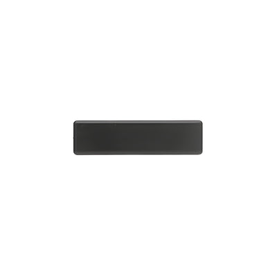 CRL Black European Style Glass Door Hinge Arm Cover Plate