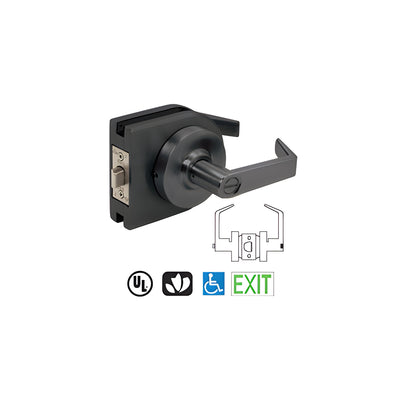 CRL Matte Black Grade 1 Lever Lock Housing - Privacy