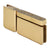 CRL Satin Brass Prima Pivot Hinge w/ U-Clamp for Glass Door