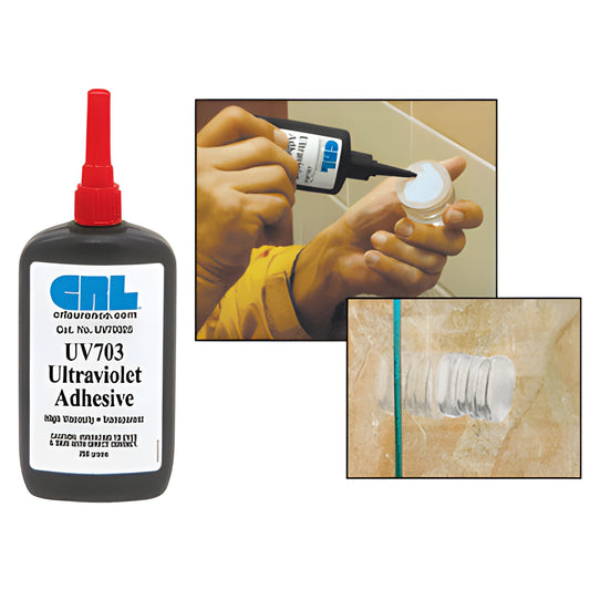 CRL UV703 High Viscosity UV Cure Adhesive 250g - Glass Bonding