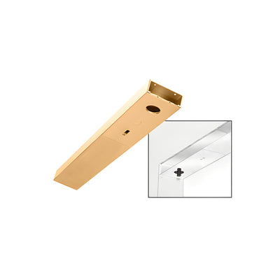 CRL Polished Brass Custom Length 4-1/2" Single Door Header