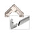 CRL 7/16" Aluminum Corner For WSF17 Series Screen Frame