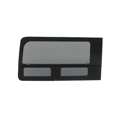 CRL 2015+ OEM Design 'All-Glass' Look Ford Transit Driver's Side Forward Window for 130" or 148" Standard Body and 148" Extended Length Body Medium and High Top Vans
