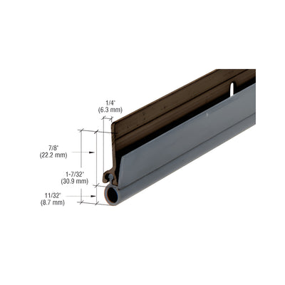 CRL Dark Bronze Extruded Aluminum Vinyl Bulb Weatherseal 72" x 80" Opening