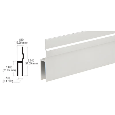 CRL Satin Anodized Front Hanger Extrusion