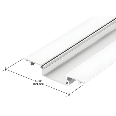 CRL-U.S. Aluminum White KYNAR® Paint Shallow Pocket Insert for 1-5/16" Glass - 24'-2"