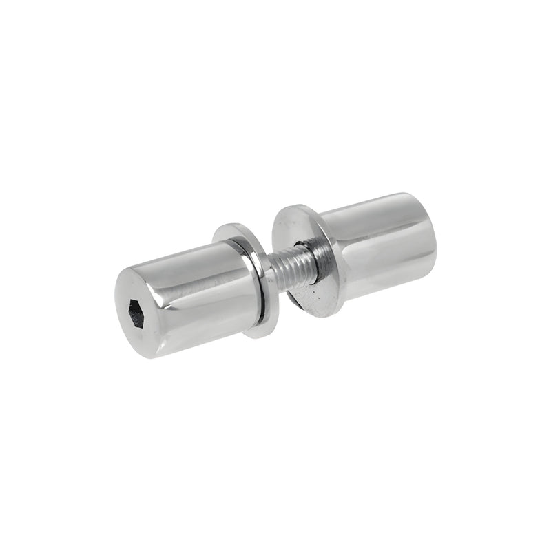 A brushed stainless steel replacement stud for a fin mount spider fitting featuring a threaded bolt and hex drive head.