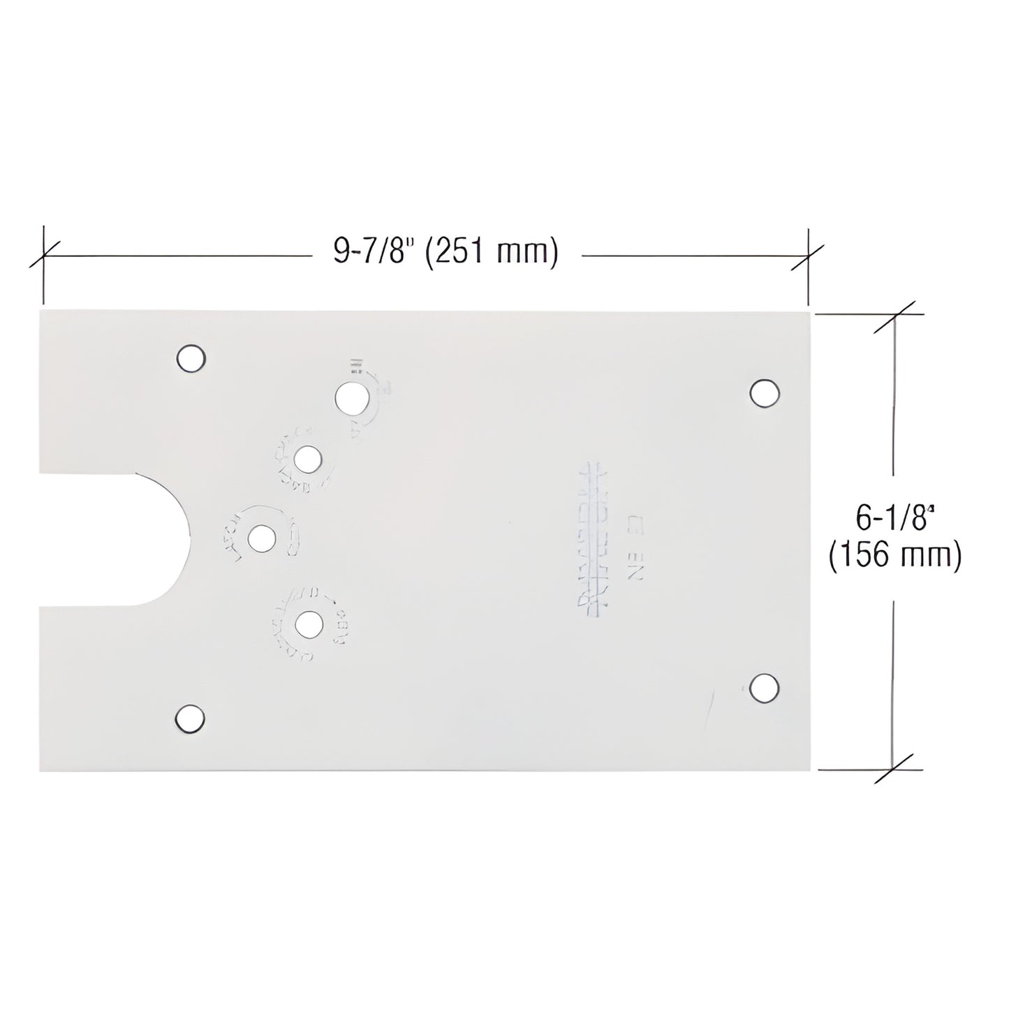 Rixson 27 Satin Chrome RH Offset-Hung Floor Closer Cover Plate