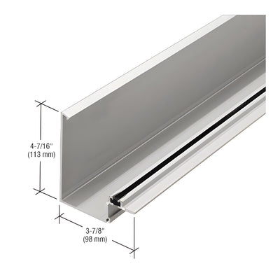 CRL-U.S. Aluminum Clear Anodized 90 Degree Inside Corner Half Section, Thermally Improved - 24'-2"
