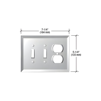 CRL Clear Double Toggle Duplex Glass Mirror Plate