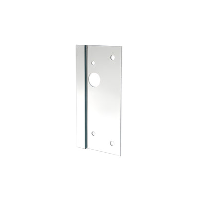 CRL Polished Stainless 4" x 10" Right Hand Center Lock Latch Guard