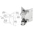 CRL 316 Polished Stainless 1-1/2" CRS Outside Corner Fascia Mount Bracket