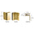 CRL Polished Brass Pinnacle and Prima Series Wall Mount Bracket