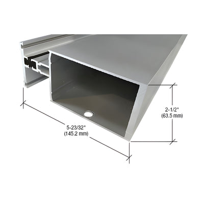CRL-U.S. Aluminum Heavy Wall Thermally Broken Vertical Mullion for 1" Glazing, Clear Anodized Class 1 - 24'-2"