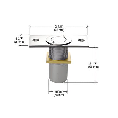 CRL Polished Stainless Dust Proof Keeper Non-Locking