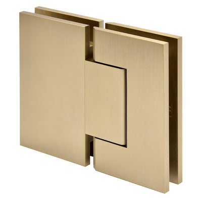 CRL Brushed Bronze Trento 180 Degree Glass-to-Glass Hinge