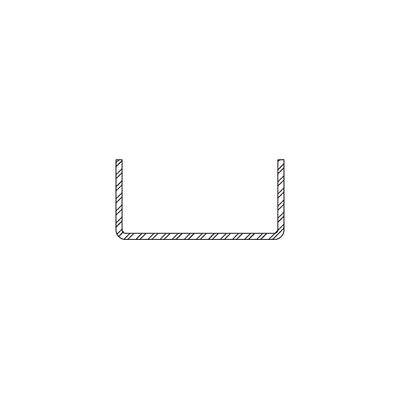 CRL-U.S. Aluminum 10 Gauge Steel Stiffener 3-11/16" x 1-5/8" x 16'
