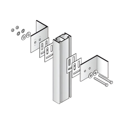 CRL-U.S. Aluminum Mid-Span Anchor for Intermediate Verticals- 12/Pk