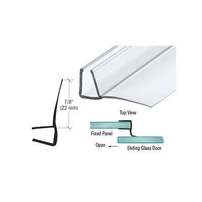 CRL 5/16" Polycarbonate 'U' with 90 Degree Vinyl Finseal