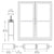 CRL-U.S. Aluminum White KYNAR® Paint Custom Pair Series 400 Medium Stile Offset Pivot Entrance Doors For Panics for Surface Mount Door Closers