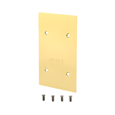 CRL Polished Brass End Cap for 9BL56 Series Standard Square Base Shoe