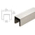 CRL 316 Brushed Stainless 2" Square Roll Formed Cap Rail - 19'-8"