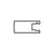 CRL-U.S. Aluminum Custom KYNAR® Paint Inactive Meeting Stile for 9/16" Glass - 21'-2"
