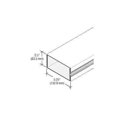 CRL-U.S. Aluminum White KYNAR® Paint Structural Glazed Vertical Mullion for StormWall XL