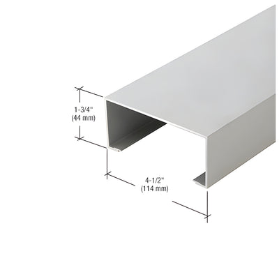 CRL-U.S. Aluminum Center Hung Door Jamb, Clear Anodized - 24'-2"