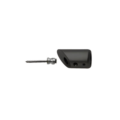 CRL Matte Black Mitered Support Bar Bracket