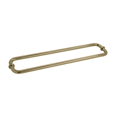 CRL Brushed Bronze 24" Back-to-Back Towel Bars for Glass