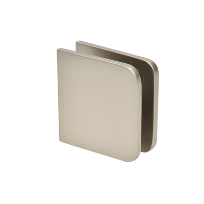 CRL Satin Nickel Traditional Style Fixed Panel U-Clamp