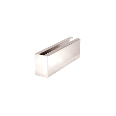 CRL 316 Polished Stainless End Cladding for B5S Series Standard Square Base Shoe