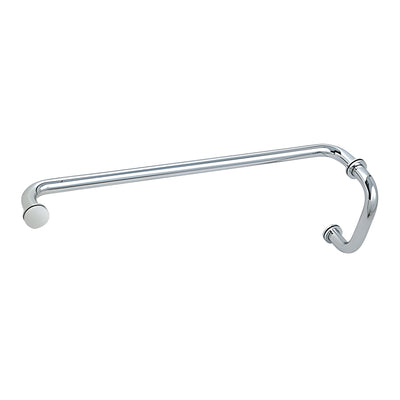 CRL Polished Chrome 6" Pull Handle and 22" Towel Bar BM Series Combination With Metal Washers