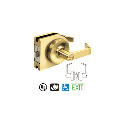 CRL Polished Brass Grade 2 Lever Lock Housing - Privacy