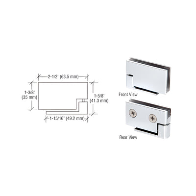 CRL Chrome Surface Mount Cabinet Pivot Hinges