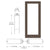 CRL-U.S. Aluminum Bronze Black Anodized Custom Size Single Blank 550 Wide Center Stile Entrance Door - No Prep