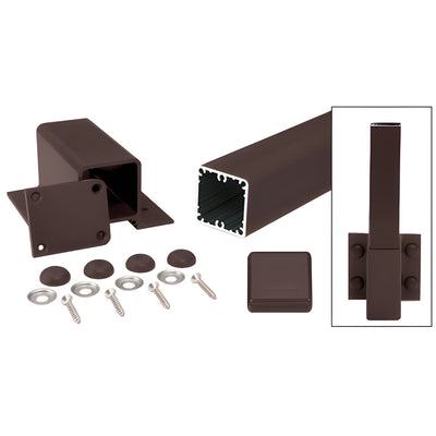 CRL Matte Bronze 100 Series 36" Fascia Mount Post Kit