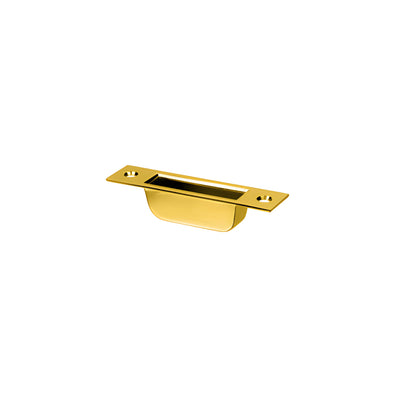 CRL Brass "Easy Clean" European Style Bottom Keeper with Mounting Plate