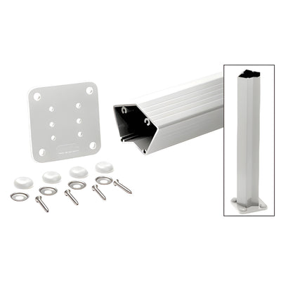 CRL Sky White 200, 300, 350, and 400 Series 48" 135 Degree Surface Mount Post Kit