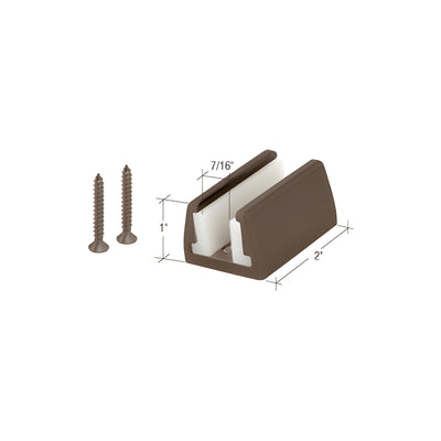 CRL Oil Rubbed Bronze Hydroslide Sliding Door Floor Guide Kit