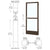 CRL-U.S. Aluminum Bronze Black Anodized Custom Single 36" x 84" Series 250 Narrow Stile Butt Hinge Entrance Door for OHCC