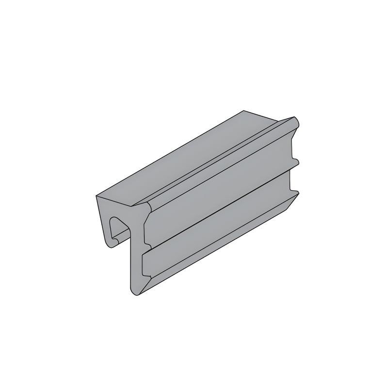 A technical illustration showing the profile shape of the CRL U.S. Aluminum EPDM Series 45X storefront gasket.