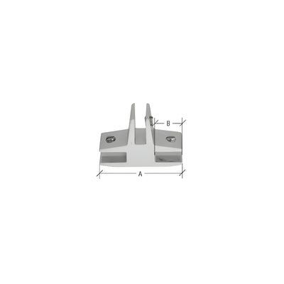 CRL Chrome 3-Way 90 Degree 'T' Standard Connector for 3/8" Glass