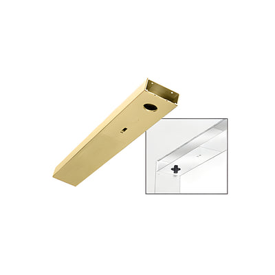 CRL Satin Brass Custom Length 4-1/2" Single Door Header