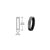 CRL Matte Black .256" Straight Cylinder Ring
