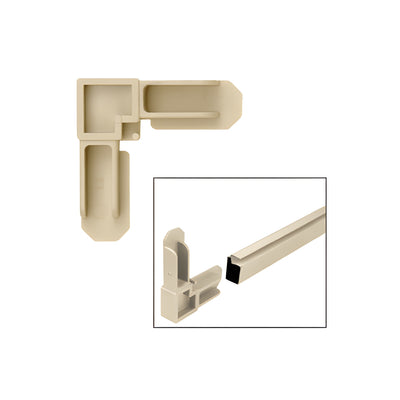CRL Beige 7/16" Square Cut Screen Frame Corners