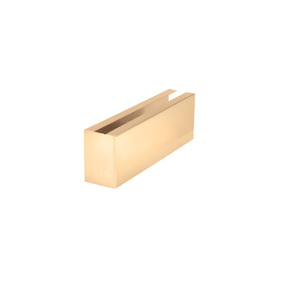 CRL Polished Brass 12" Welded End Cladding for B5L Series Low Profile Base Shoe